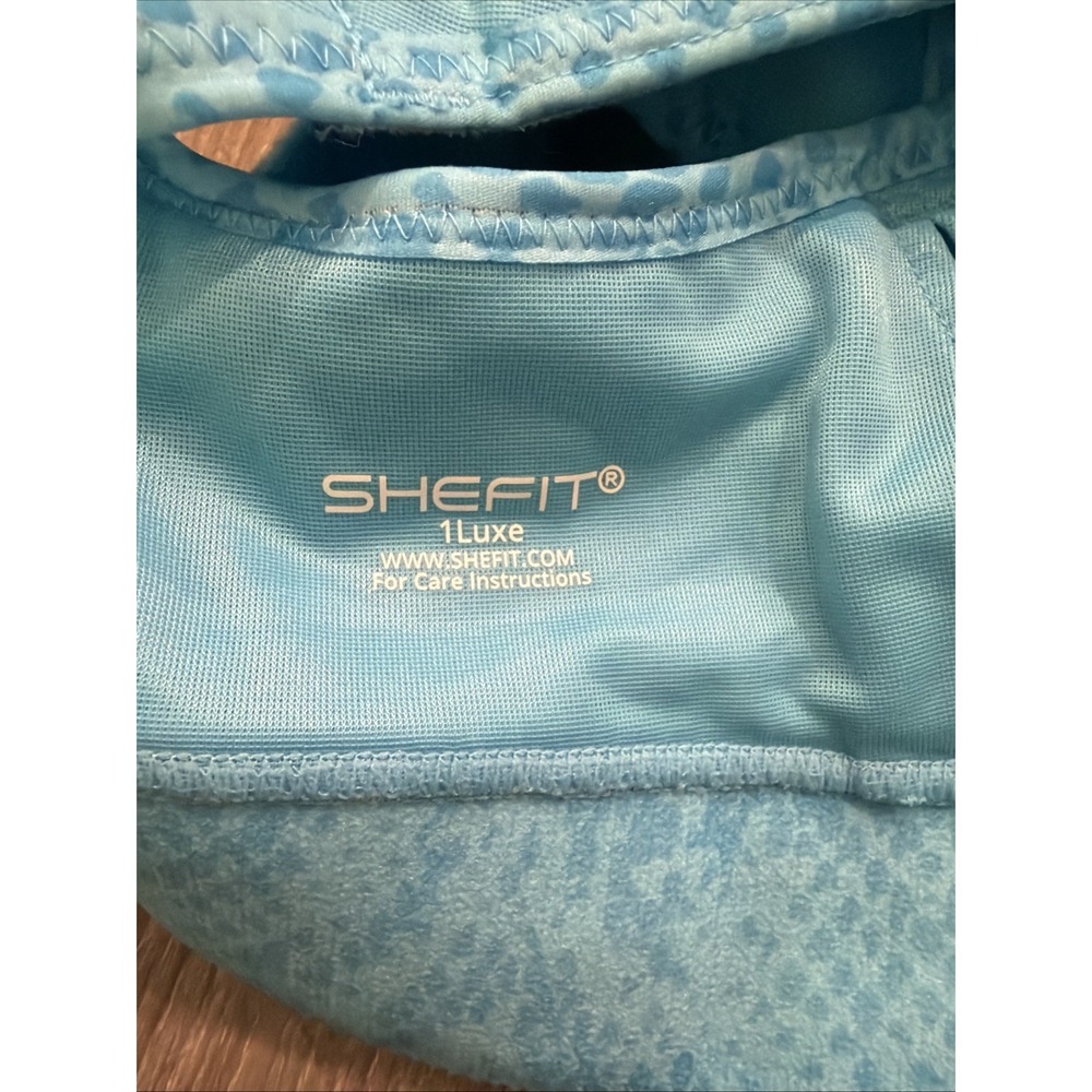 NWOT Shefit Ultimate High Impact Sports Bra Zip Front  Adjustable 1Luxe Blue - Picture 8 of 8